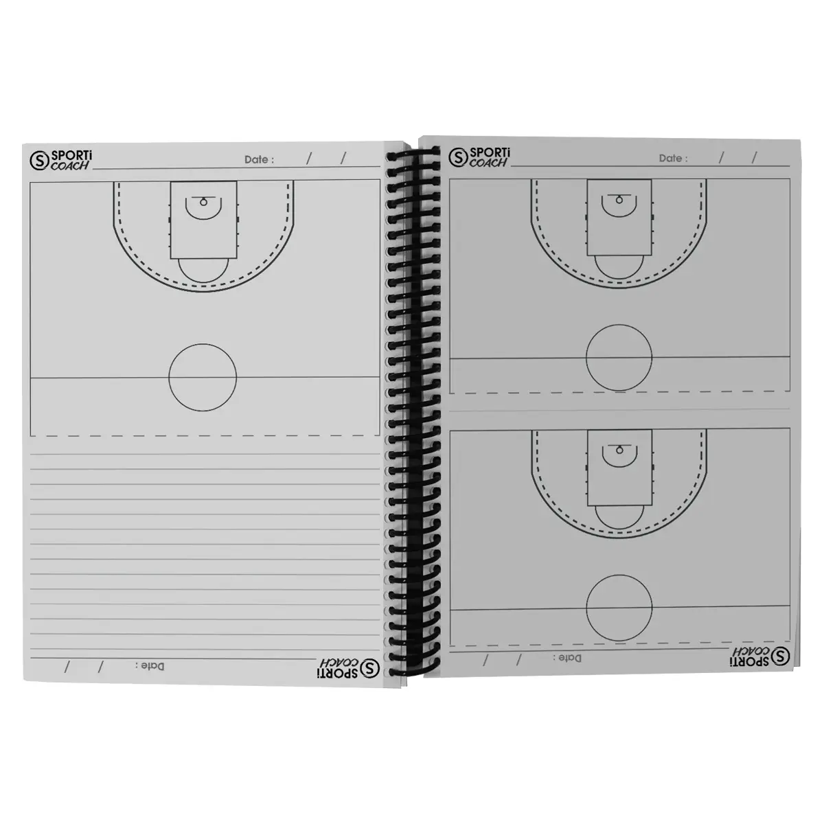 Carnet coach basketball à spirales A5 Sporti