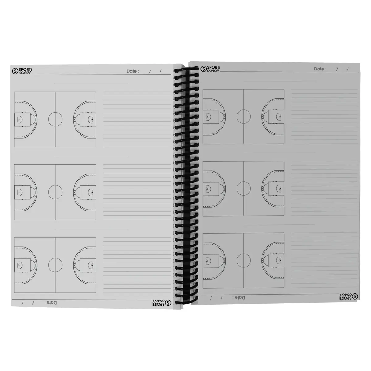 Carnet coach basketball à spirales A4 Sporti