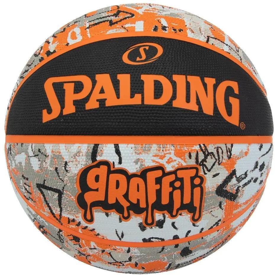 Ballon de basketball Spalding Orange Graffiti Rubber